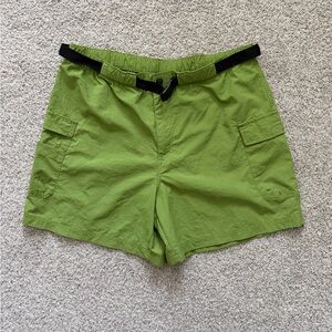 Columbia Women’s Cargo Shorts Green Size XL Nylon Outdoor Hiking Casual
